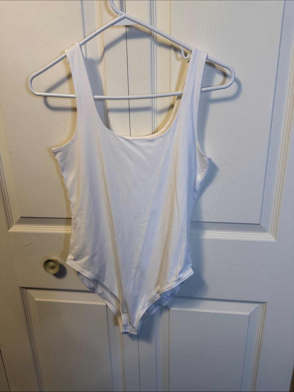 Old Navy White Tank Style One-Piece Bodysuit